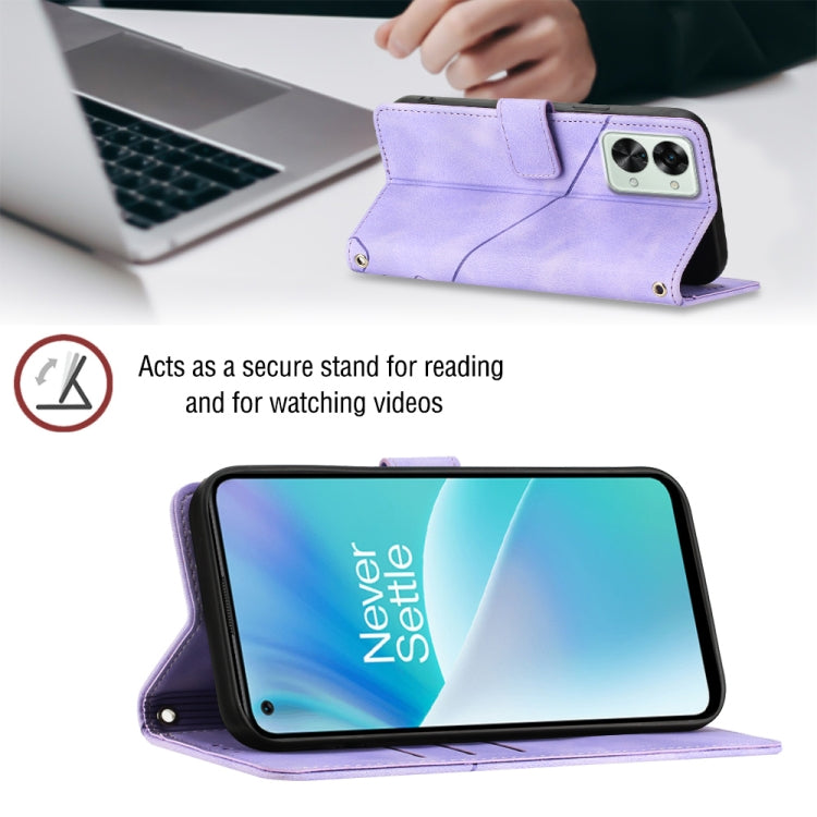 For OnePlus Nord 2T 5G Skin-feel Embossed Leather Phone Case