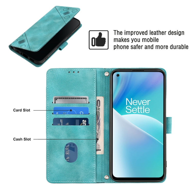 For OnePlus Nord 2T 5G Skin-feel Embossed Leather Phone Case