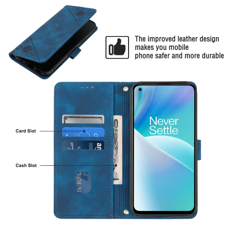 For OnePlus Nord 2T 5G Skin-feel Embossed Leather Phone Case