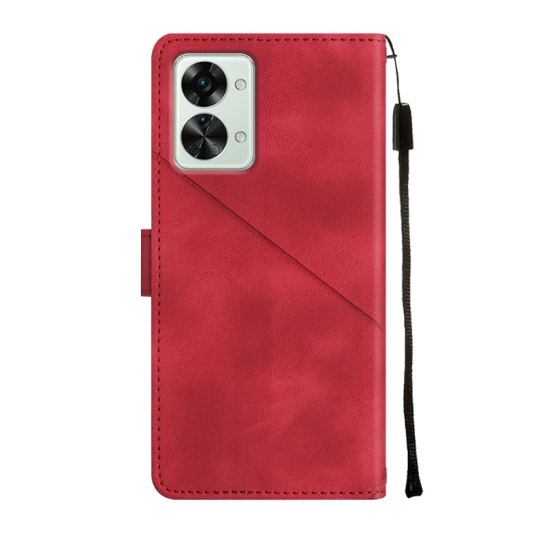 For OnePlus Nord 2T 5G Skin-feel Embossed Leather Phone Case