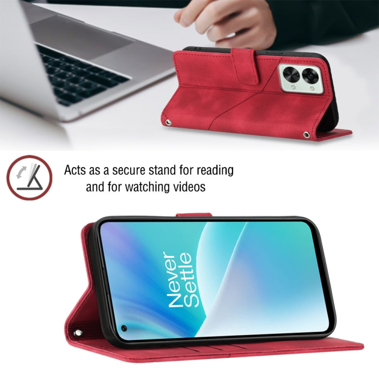 For OnePlus Nord 2T 5G Skin-feel Embossed Leather Phone Case
