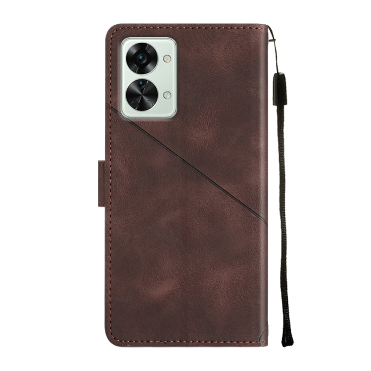 For OnePlus Nord 2T 5G Skin-feel Embossed Leather Phone Case