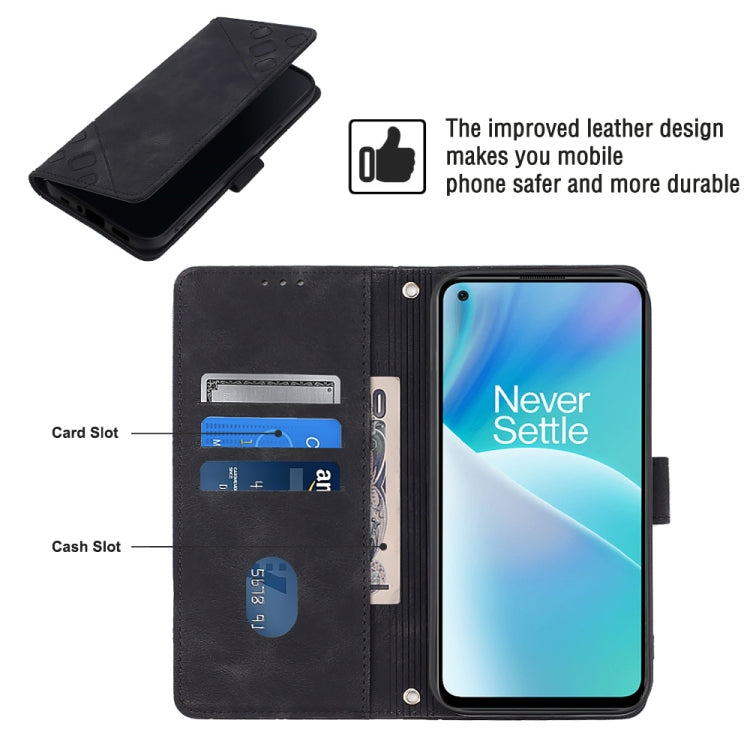 For OnePlus Nord 2T 5G Skin-feel Embossed Leather Phone Case
