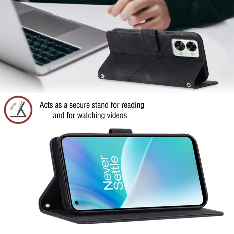 For OnePlus Nord 2T 5G Skin-feel Embossed Leather Phone Case