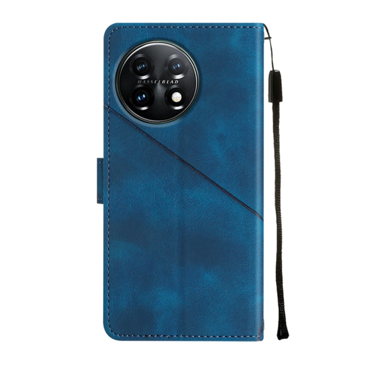 For OnePlus 11 Skin-feel Embossed Leather Phone Case