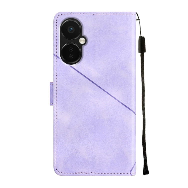For OnePlus Nord CE 3 5G Skin-feel Embossed Leather Phone Case