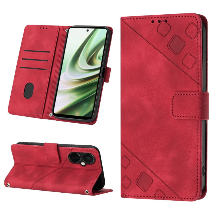 For OnePlus Nord CE 3 5G Skin-feel Embossed Leather Phone Case