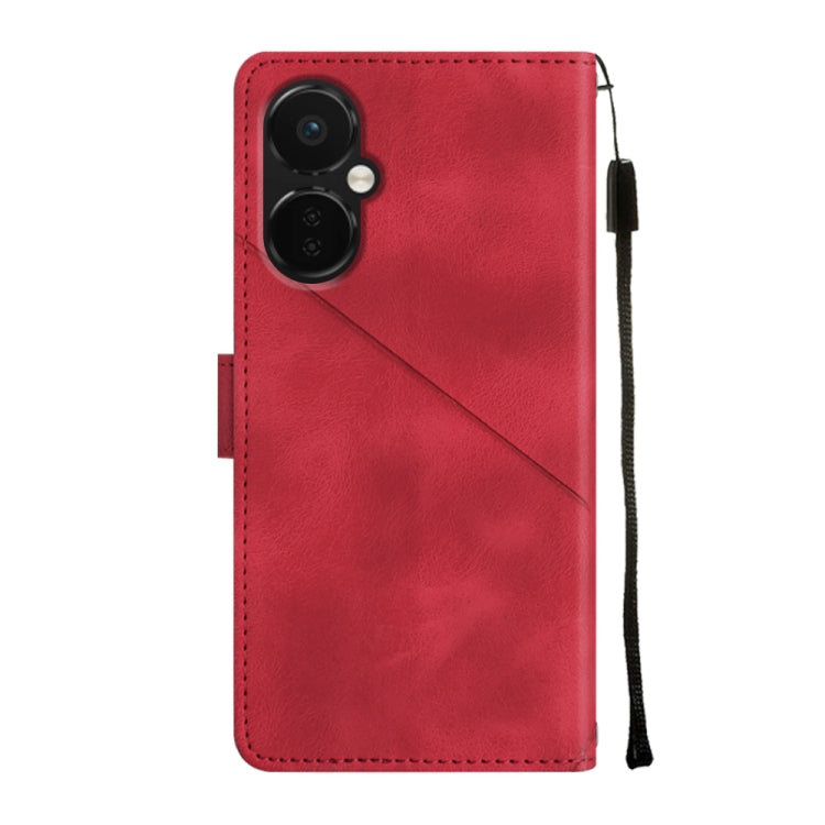 For OnePlus Nord CE 3 5G Skin-feel Embossed Leather Phone Case