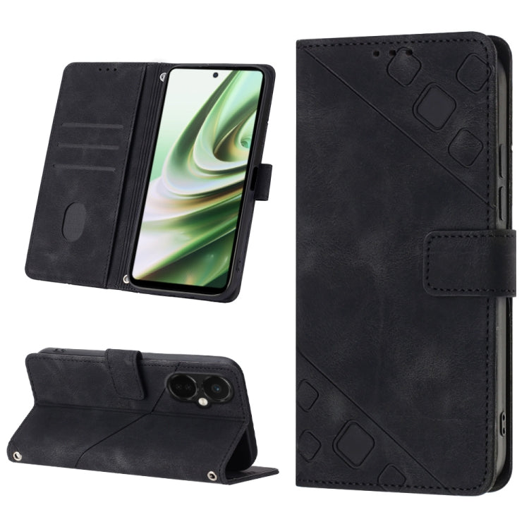 For OnePlus Nord CE 3 5G Skin-feel Embossed Leather Phone Case