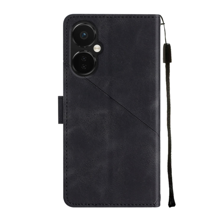 For OnePlus Nord CE 3 5G Skin-feel Embossed Leather Phone Case