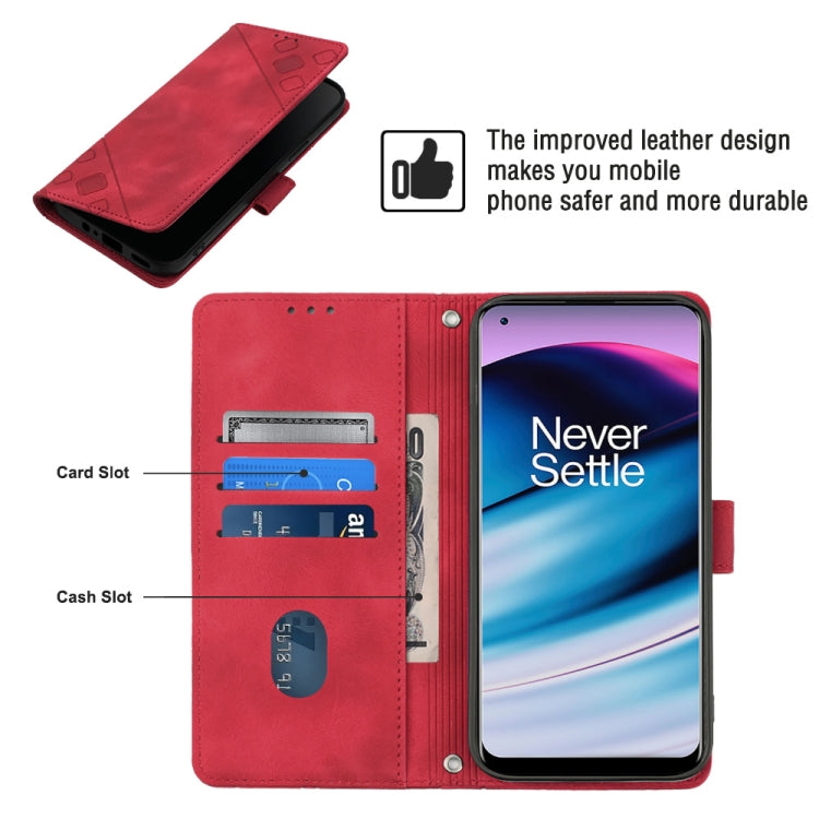 Skin-feel Embossed Leather Phone Case For OnePlus Nord N20 5G / OPPO Reno7 Z / Reno7 Lite / Reno8 Lite 5G Global/ F21 Pro 5G Indian