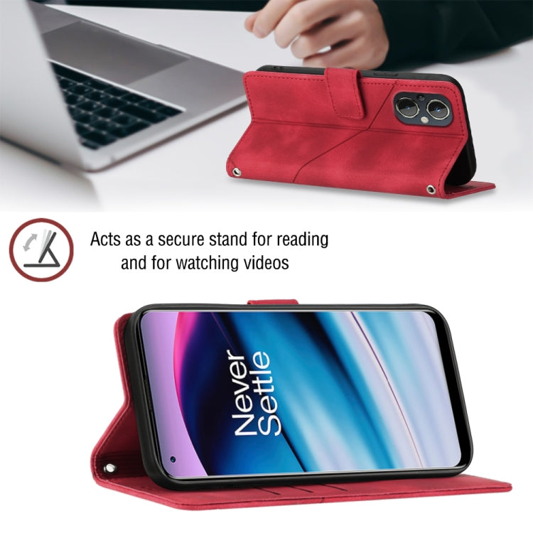 Skin-feel Embossed Leather Phone Case For OnePlus Nord N20 5G / OPPO Reno7 Z / Reno7 Lite / Reno8 Lite 5G Global/ F21 Pro 5G Indian