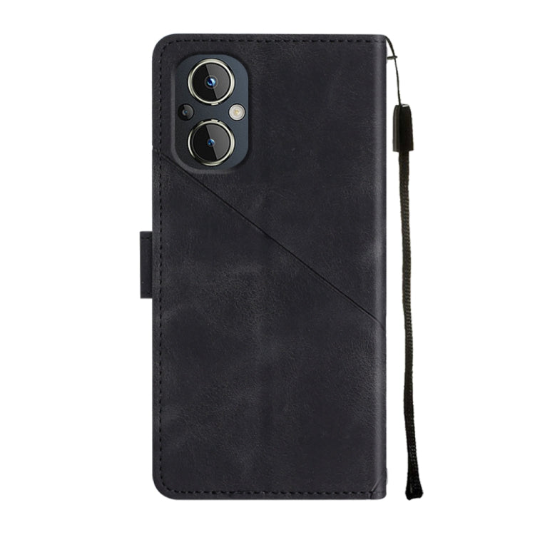 Skin-feel Embossed Leather Phone Case For OnePlus Nord N20 5G / OPPO Reno7 Z / Reno7 Lite / Reno8 Lite 5G Global/ F21 Pro 5G Indian