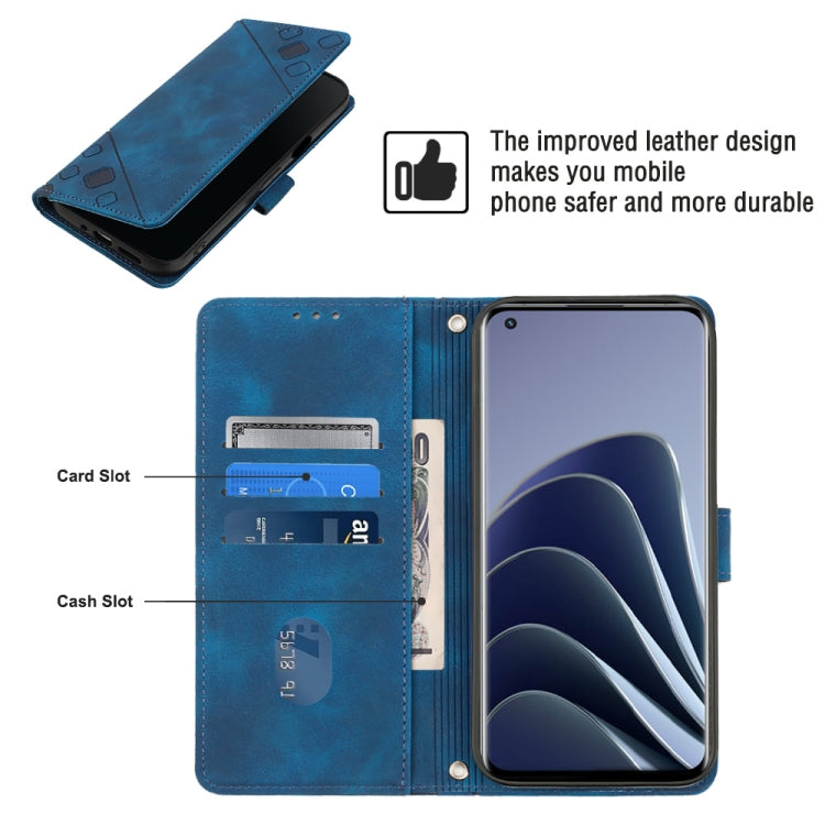 For OnePlus 10 Pro 5G Skin-feel Embossed Leather Phone Case