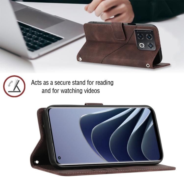 For OnePlus 10 Pro 5G Skin-feel Embossed Leather Phone Case