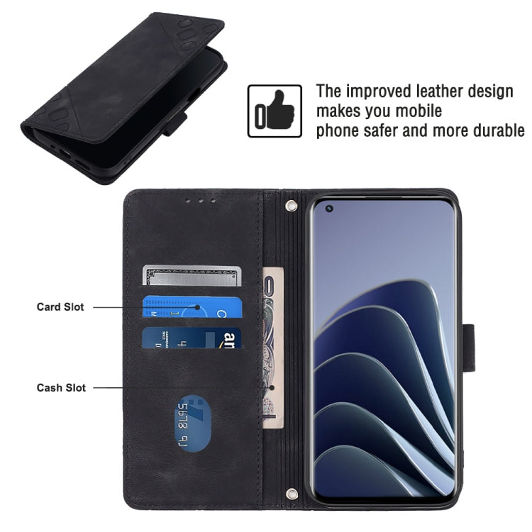 For OnePlus 10 Pro 5G Skin-feel Embossed Leather Phone Case