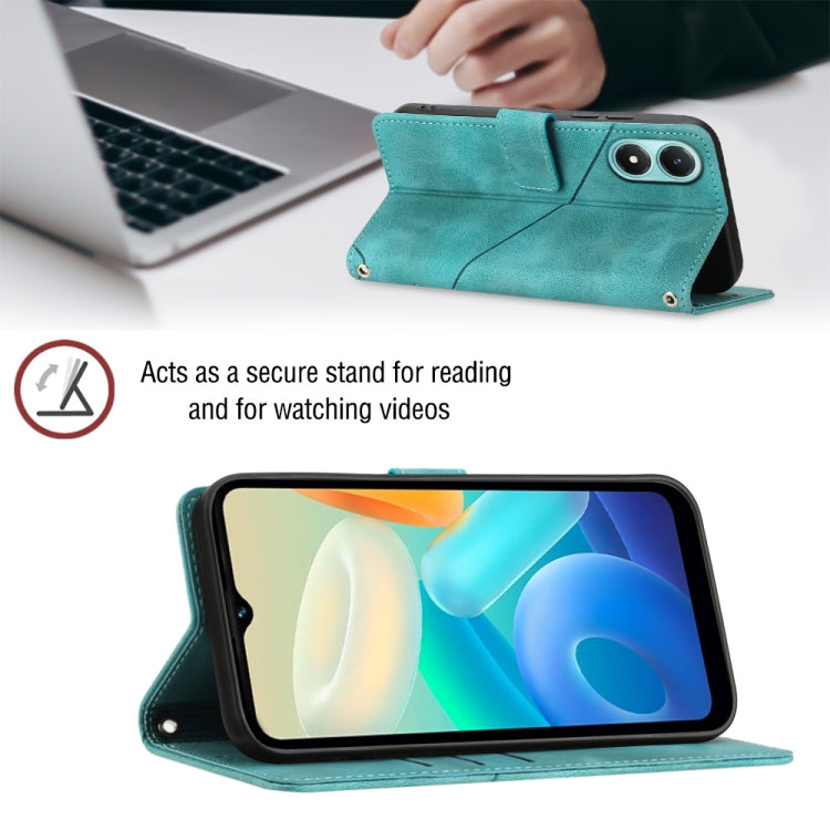 For vivo Y02s Skin-feel Embossed Leather Phone Case