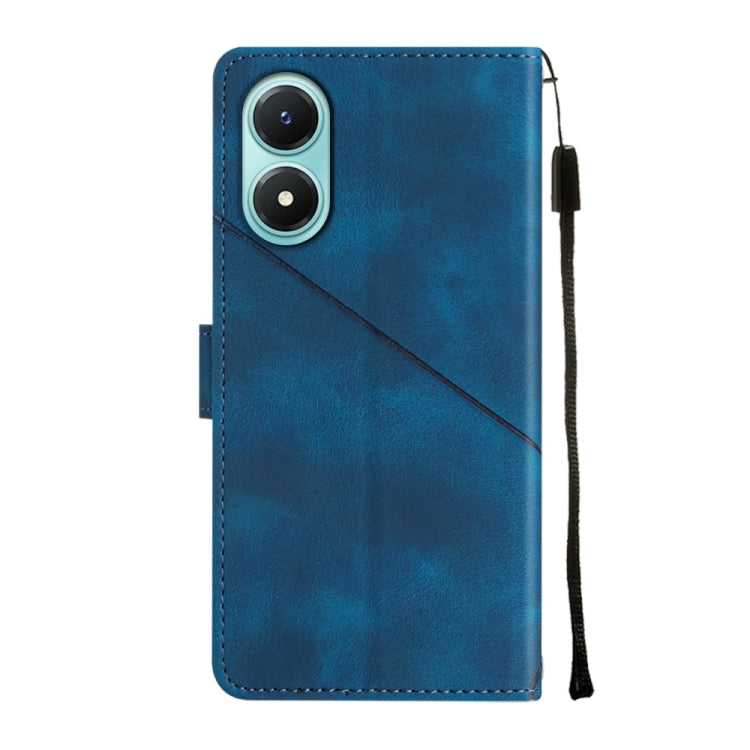 For vivo Y02s Skin-feel Embossed Leather Phone Case
