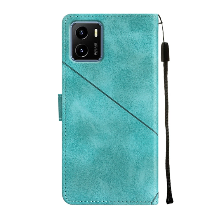 For vivo Y15s 2021 / Y15a Skin-feel Embossed Leather Phone Case