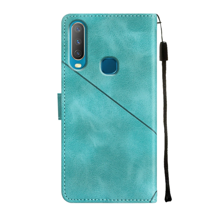 For vivo Y17 / Y15 / Y12 / U10 / Y11 / Y3 Skin-feel Embossed Leather Phone Case