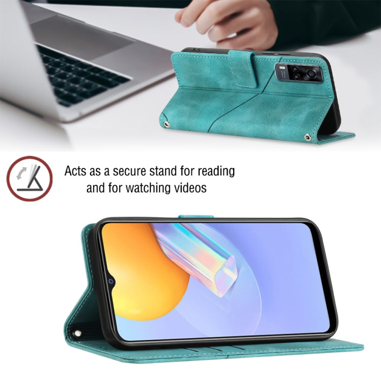 For vivo Y51 2020 / Y31 2021 / Y51a / Y53s 4G Skin-feel Embossed Leather Phone Case