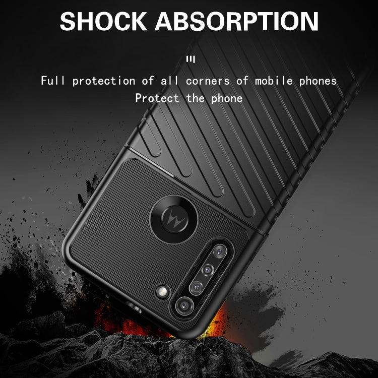 For Motorola Moto G8 Thunderbolt Shockproof TPU Soft Case(Blue)