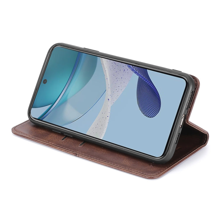 For Motorola Moto G73 5G Cow Texture Magnetic Horizontal Flip Leather Phone Case