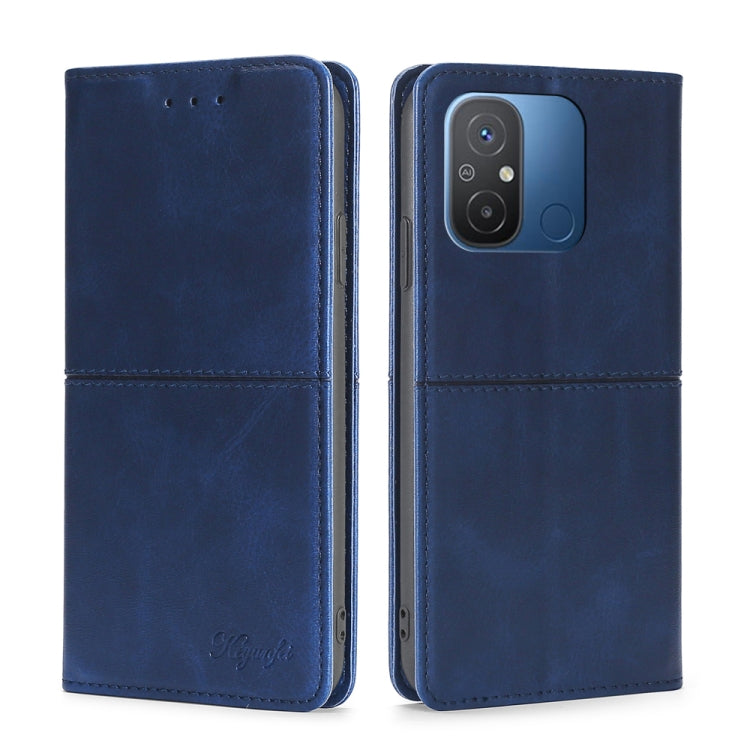 For Xiaomi Redmi 12C 4G Cow Texture Magnetic Horizontal Flip Leather Phone Case