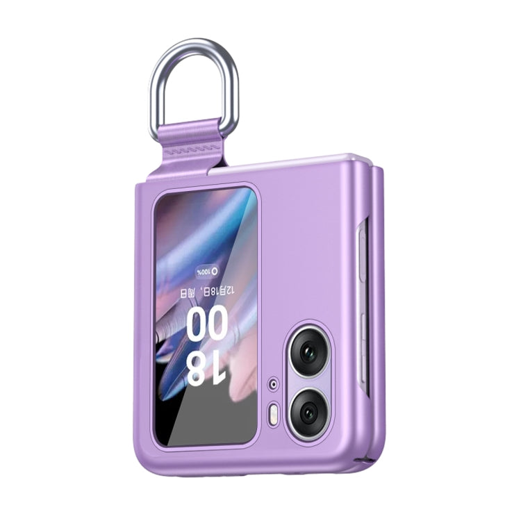 For OPPO Find N2 Flip Skin Feel Ultra-thin Ring Buckle Shockproof Phone Case