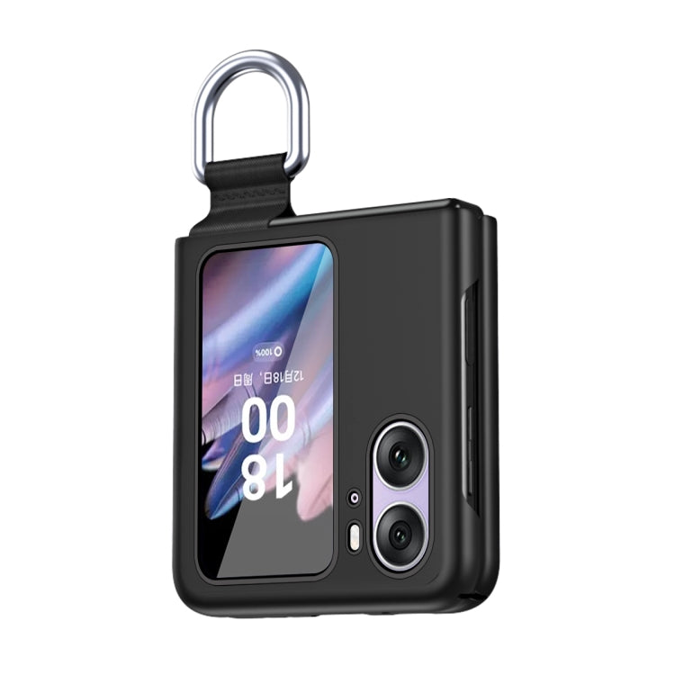 For OPPO Find N2 Flip Skin Feel Ultra-thin Ring Buckle Shockproof Phone Case