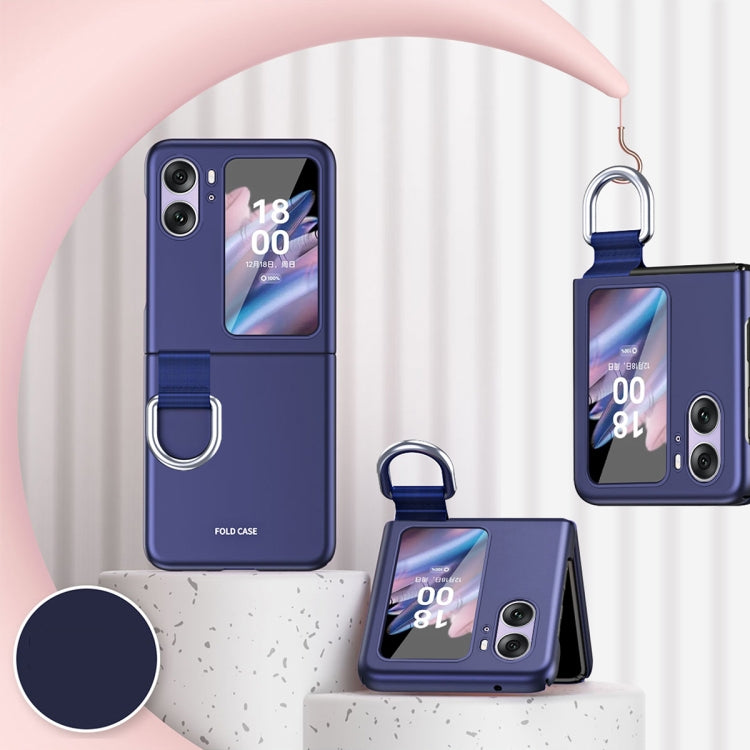 For OPPO Find N2 Flip Skin Feel Ultra-thin Ring Buckle Shockproof Phone Case