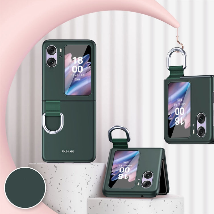 For OPPO Find N2 Flip Skin Feel Ultra-thin Ring Buckle Shockproof Phone Case