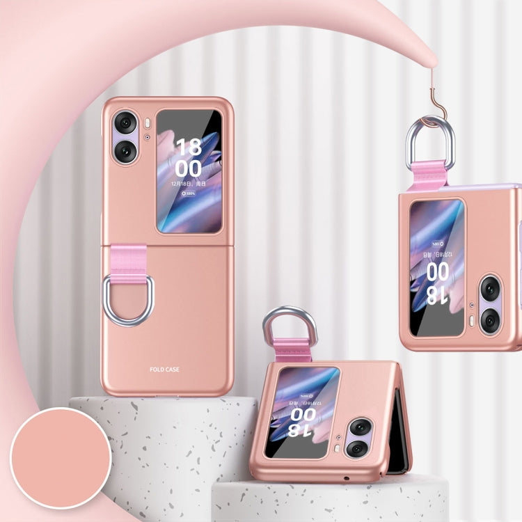 For OPPO Find N2 Flip Skin Feel Ultra-thin Ring Buckle Shockproof Phone Case