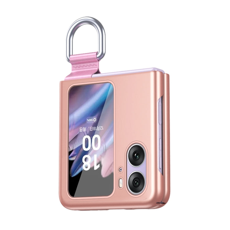 For OPPO Find N2 Flip Skin Feel Ultra-thin Ring Buckle Shockproof Phone Case