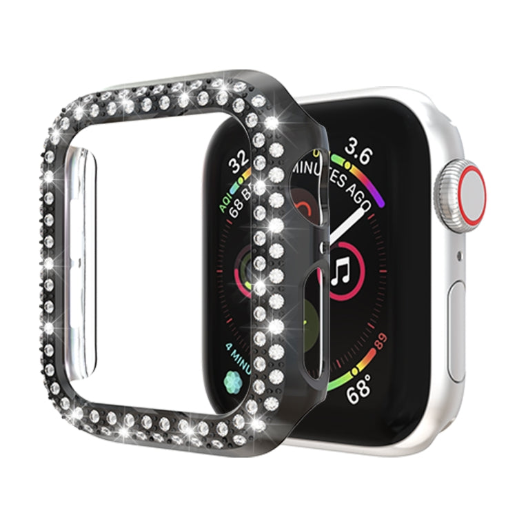For Apple Watch Series 5 & 4 40mm Double Row Diamonds PC Protective Case