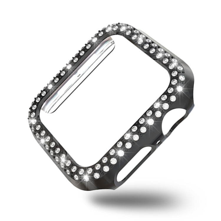 For Apple Watch Series 5 & 4 40mm Double Row Diamonds PC Protective Case