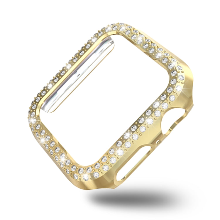 For Apple Watch Series 5 & 4 40mm Double Row Diamonds PC Protective Case