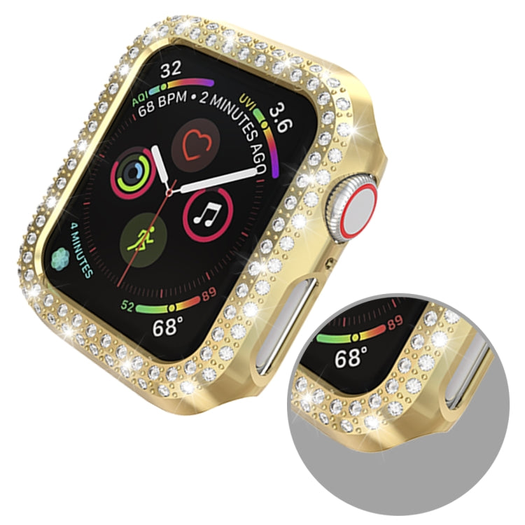 For Apple Watch Series 5 & 4 40mm Double Row Diamonds PC Protective Case