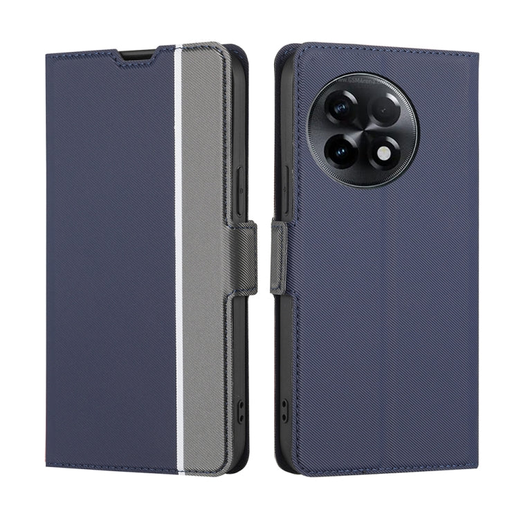 For OnePlus Ace 2/11R Twill Texture Side Buckle Leather Phone Case