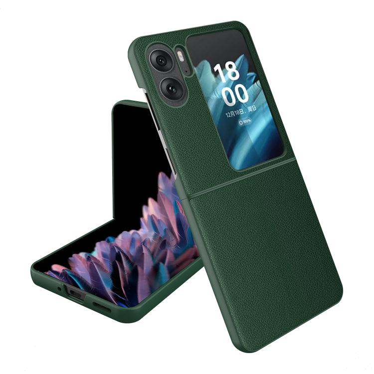 For OPPO Find N2 Flip Skin Feel Litchi Texture Ultra-thin Shockproof Phone Case