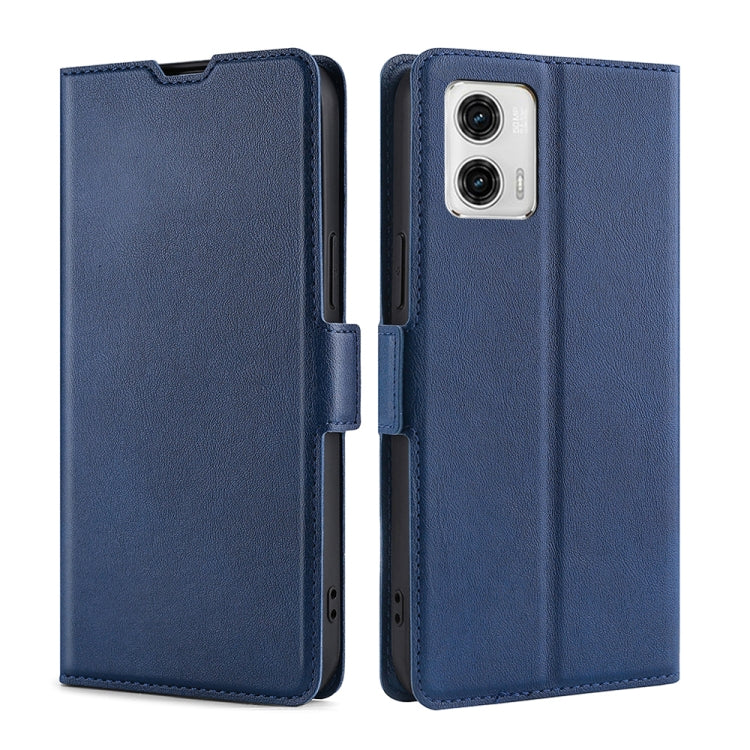 For Motorola Moto G73 5G Ultra-thin Voltage Side Buckle Horizontal Flip Leather Phone Case