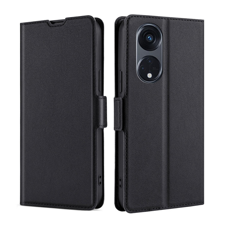 For OPPO Reno8 T 5G/A1 Pro 5G Ultra-thin Voltage Side Buckle Horizontal Flip Leather Phone Case