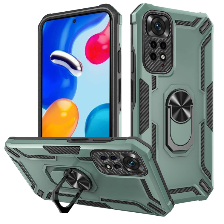 For Redmi Note 11 4G Global / Note 11s 4G Warship Armor 2 in 1 Shockproof Phone Case