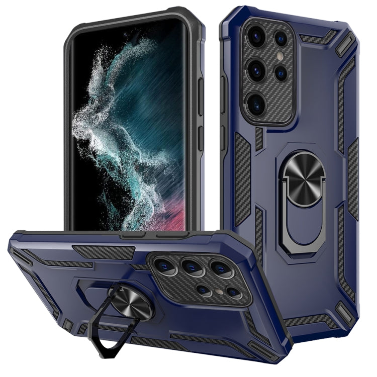 For Samsung Galaxy S22 Ultra 5G Warship Armor 2 in 1 Shockproof Phone Case
