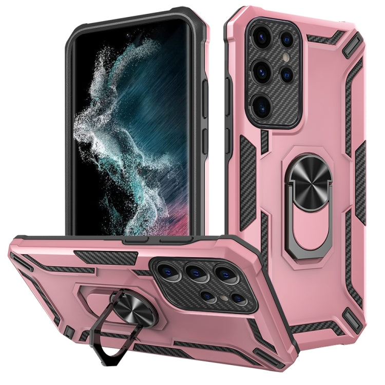 For Samsung Galaxy S22 Ultra 5G Warship Armor 2 in 1 Shockproof Phone Case