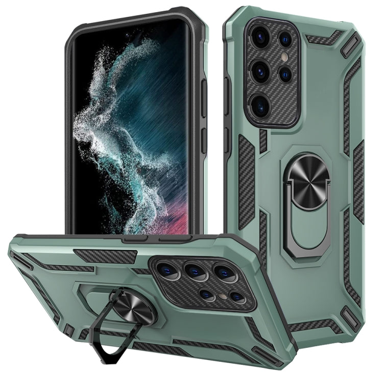For Samsung Galaxy S22 Ultra 5G Warship Armor 2 in 1 Shockproof Phone Case