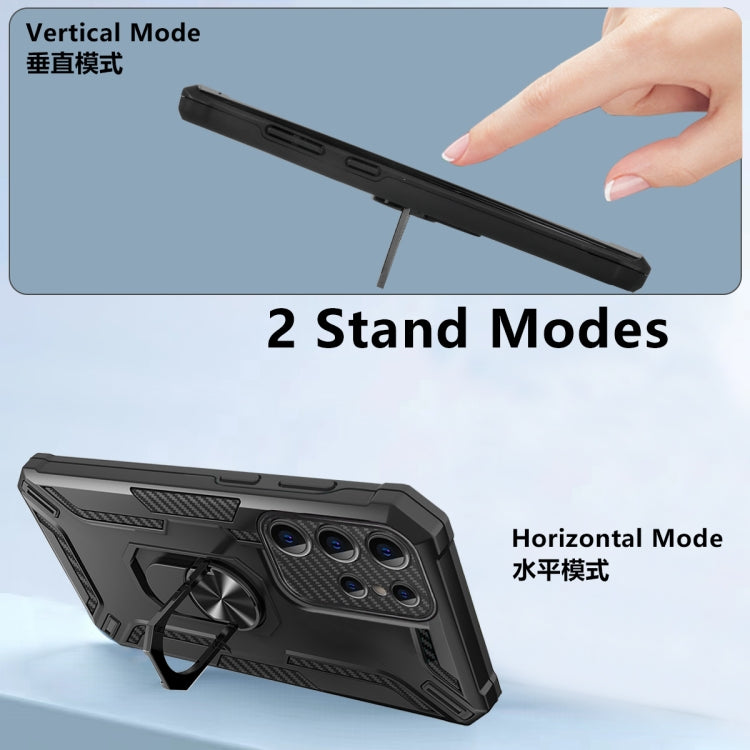 For Samsung Galaxy S22 Ultra 5G Warship Armor 2 in 1 Shockproof Phone Case