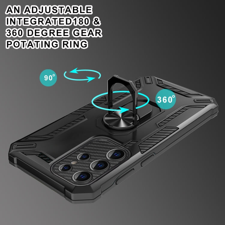 For Samsung Galaxy S22 Ultra 5G Warship Armor 2 in 1 Shockproof Phone Case