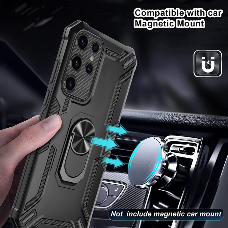 For Samsung Galaxy S22 Ultra 5G Warship Armor 2 in 1 Shockproof Phone Case