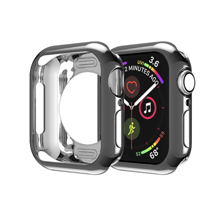 For Apple Watch Series 3 & 2 & 1 38mm Plating TPU Round Hole Hollowing Protective Case